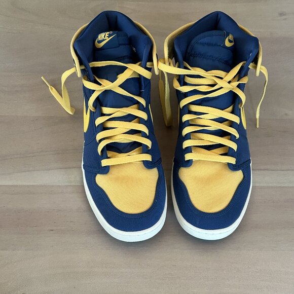 Nike Jordan 1 Retro AJKO  - True Blue/Topaz Gold  - Men's 10.5 - Picture 2 of 5